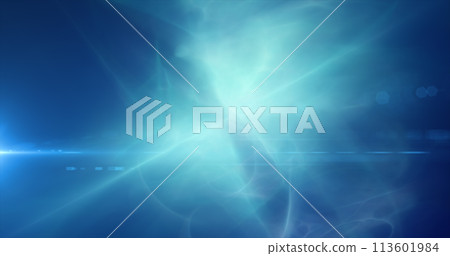 Energy cosmic dust and wave lines futuristic magical glowing bright. Abstract background 113601984