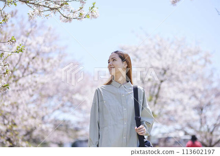 入境女觀光客賞櫻花 入境女觀光客賞櫻花 113602197