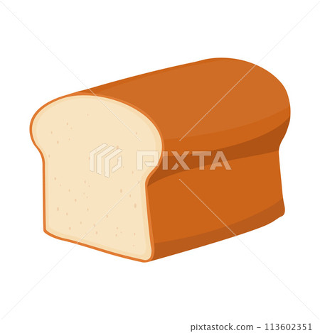 Food bread a loaf of toast cartoon vector isolated illustration Food bread a loaf of toast cartoon vector isolated illustration 113602351
