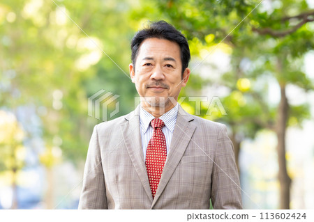 商人新鮮綠色肖像 113602424