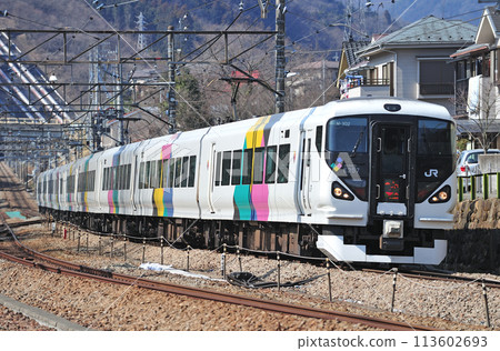 Chuo Main Line Yomotsu-Uenohara JR East E257 series M-102 formation (Matsumoto) Azusa Kaiji Chuo Main Line Yomotsu-Uenohara JR East E257 series M-102 formation (Matsumoto) Azusa Kaiji 113602693