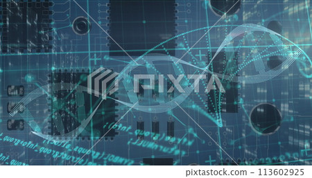 Image of medical data processing over white background Image of medical data processing over white background 113602925
