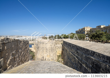 St. John bastion in Valletta, Malta St. John bastion in Valletta, Malta 113603215