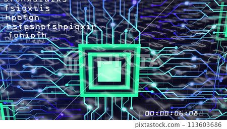 Image of data processing over network of connections 113603686