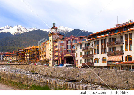 Bansko, Bulgaria, Glazne river, spring mountains Bansko, Bulgaria, Glazne river, spring mountains 113606681
