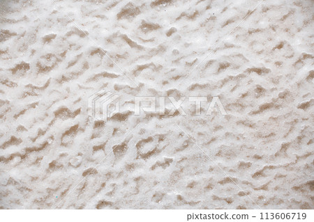 Close up Dead Sea salt mineral formations, Jordan 113606719