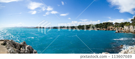Panorama at Billionaires bay in Antibes Cap Panorama at Billionaires bay in Antibes Cap 113607089