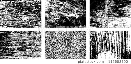 Black and white grunge. Distress overlay texture. Abstract surface dust and rough dirty wall background concept. Distress illustration simply place over object to create grunge effect. Vector EPS10. 113608500