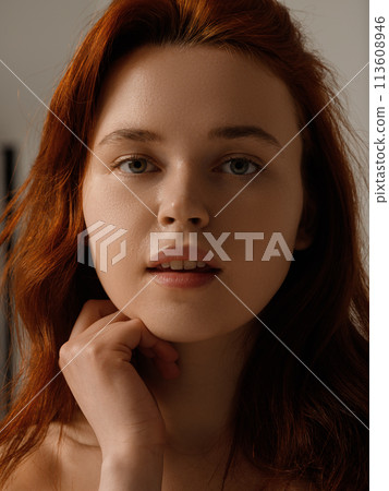 Skin care spa . natural human skin . Beauty and 113608946