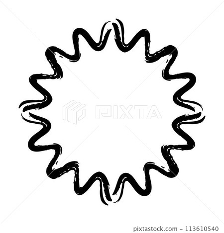 Abstract circle round grunge border frame ring for decoration ornament in vector illustration Abstract circle round grunge border frame ring for decoration ornament in vector illustration 113610540