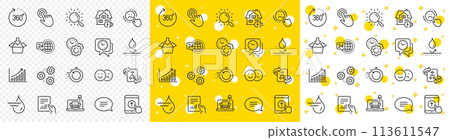 Outline Furniture, Time management and Waterproof line icons pack for web with Hydroelectricity, 360 degrees, 24h service line icon. Search, Graph chart, Like pictogram icon. Dislike. Vector Outline Furniture, Time management and Waterproof line icons pack for web with Hydroelectricity, 360 degrees, 24h service line icon. Search, Graph chart, Like pictogram icon. Dislike. Vector 113611547