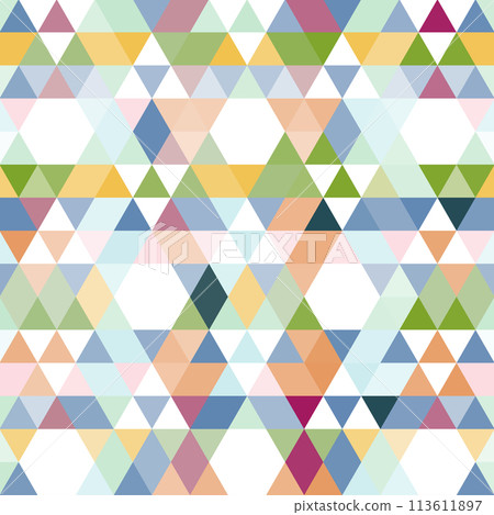 seamless pattern of triangles 113611897