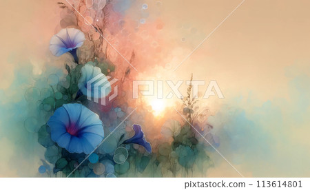 夢幻般的夏日牽牛花 夢幻般的夏日牽牛花 113614801