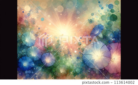 夢幻般的夏日牽牛花 夢幻般的夏日牽牛花 113614802