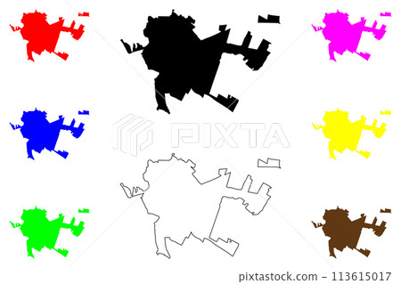 Zipaquira city (Republic of Colombia) map vector illustration, scribble sketch Zipaquira map 113615017