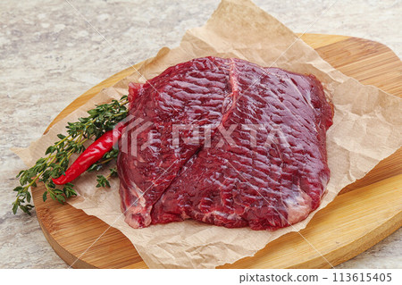 Raw beef machete steak for grill 113615405