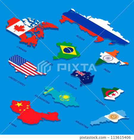 Largest country set 113615406