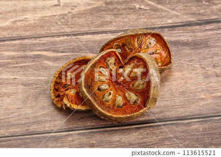 Thai cuisine - dry bael fruit 113615521