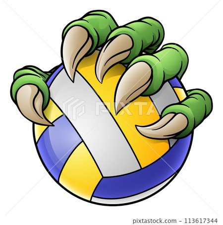 Claw Softball Baseball Ball Dragon Monster Hand 113617344