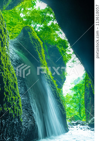 White waterfall 113618057