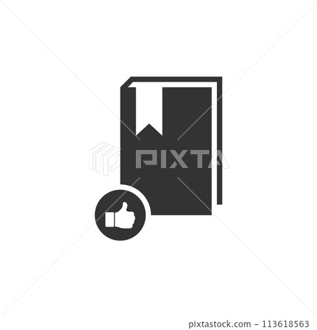 VIP favorite book icon flat 113618563