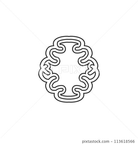 Brain icon flat Brain icon flat 113618566