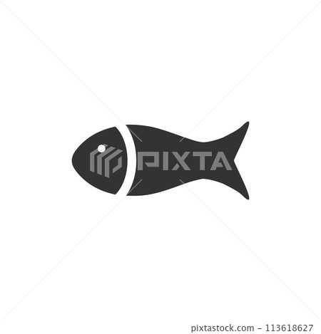 Fish icon flat Fish icon flat 113618627