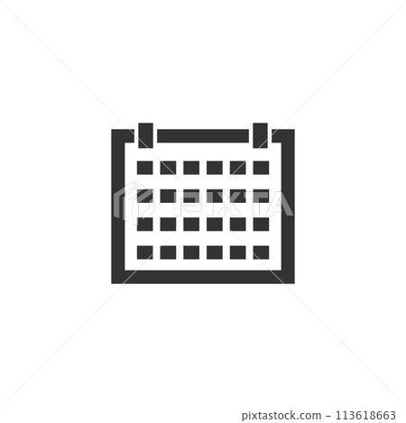 Calendar icon flat 113618663