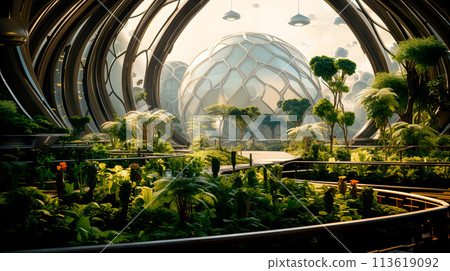Exotic plants in greenhouse Exotic plants in greenhouse 113619092