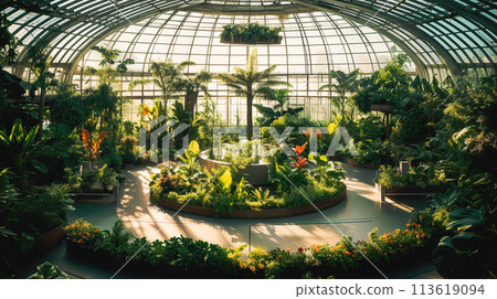 Exotic plants in greenhouse Exotic plants in greenhouse 113619094
