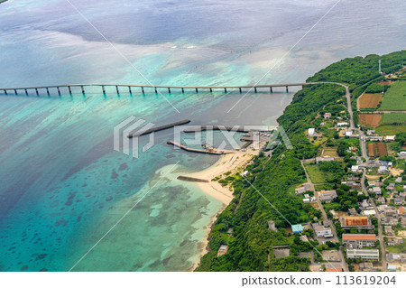 Okinawa Prefecture Miyakojima City Resort Island Heaven Summer Vacation Airplane Aerial Photography Miyako Airport Morning Clouds Kurima Island Kurima Bridge Okinawa Prefecture Miyakojima City Resort Island Heaven Summer Vacation Airplane Aerial Photography Miyako Airport Morning Clouds Kurima Island Kurima Bridge 113619204