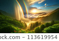 美麗的風景與彩虹 113619954
