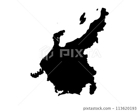 A slightly loose silhouette of the Chubu map 113620193