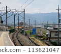 Zenkoji Station with a view of Mt. Fuji 113621047