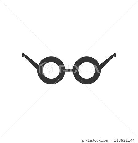 Glasses icon flat 113621144