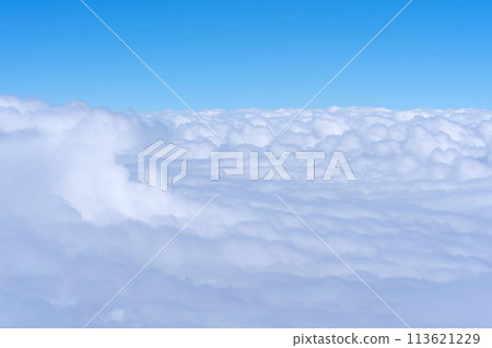 Blue sky with clouds nature for background 113621229