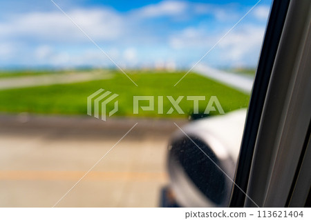 Okinawa Prefecture Miyakojima City Resort Island Heaven Summer Vacation Airplane Aerial Photography Miyako Airport Morning Clouds Terminal Runway 113621404