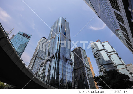 April 13 2024 a Modern business towers in Hong Kong April 13 2024 a Modern business towers in Hong Kong 113621581