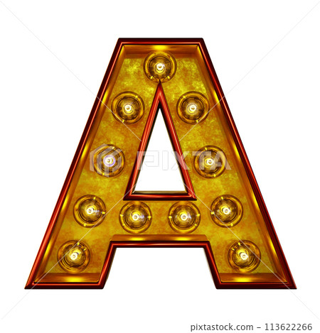 燈泡字母 A. 燈泡字母 A. 113622266