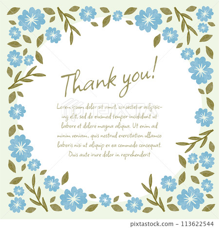 Floral circle frame illustration 1 Floral circle frame illustration 1 113622544