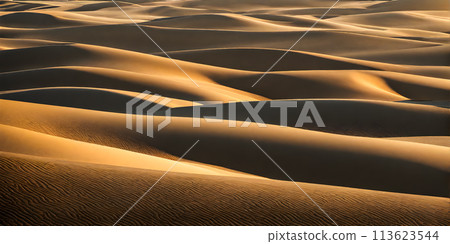 Landscape bathed in the glow of the sun, minimalistic design Landscape bathed in the glow of the sun, minimalistic design 113623544