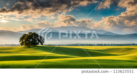 Landscape embracing sunny minimalism Landscape embracing sunny minimalism 113623551