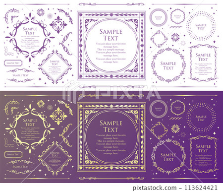 Elegant frame set 113624421