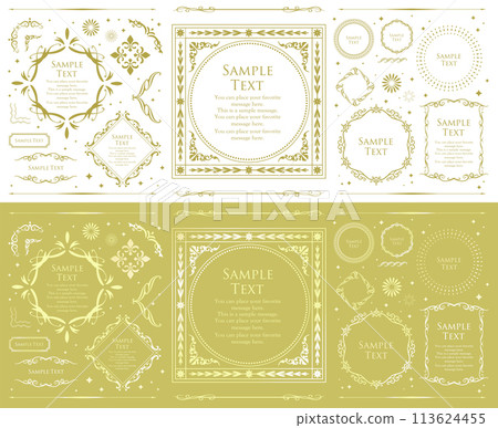 Elegant frame set 113624455