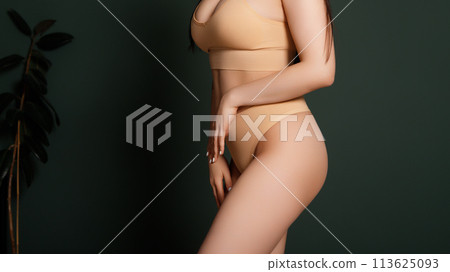Body Shaping Spa And Slimming. Closeup cropped of 113625093