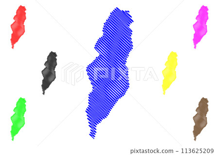 Lake Manyara (Africa, United Republic of Tanzania) map vector illustration, scribble sketch map Lake Manyara (Africa, United Republic of Tanzania) map vector illustration, scribble sketch map 113625209
