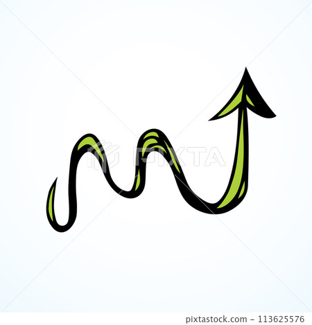 Arrow symbol. Vector drawing icon Arrow symbol. Vector drawing icon 113625576