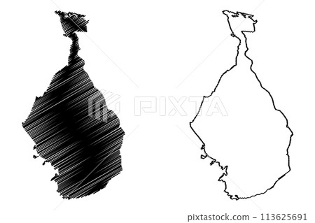 Lake Maracaibo (South America, Bolivarian Republic of Venezuela) map vector illustration, scribble sketch Lago de Coquivacoa map Lake Maracaibo (South America, Bolivarian Republic of Venezuela) map vector illustration, scribble sketch Lago de Coquivacoa map 113625691