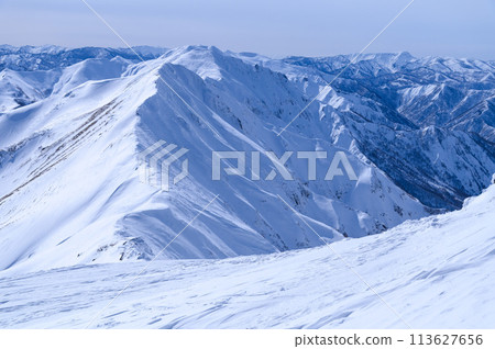 從谷川岳看到的主嶺山脈/雪山 113627656