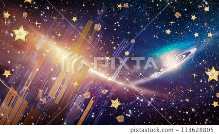 某個星系宇宙中正在經歷顯著發展的殖民城市。 113628805